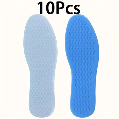 10Pair Absorption Shoe Sole Breathable Shoes Insoles Summer Cooling Insoles for Men Running Sports Shock Memory Foam Shoes Pads
